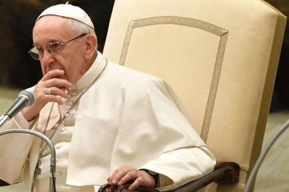 El Papa, en una audiencia general en el Vaticano, la semana pasada.