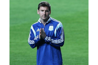 Messi prepara con Argentina el debut ante Bosnia-Herzegovina.