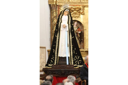 Imagen más reciente de Nuestra Señora de la Soledad, tomada durante la celebración de los actos de culto.