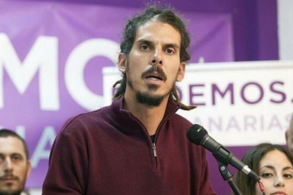 Alberto Rodríguez, el sustituto de Pablo Echenique en la Secretaría de Organización de Podemos.