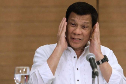 El presidente de Filipinas Rodrigo Duterte.