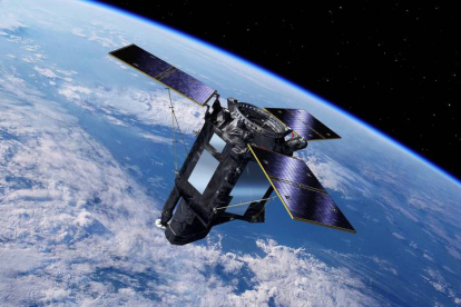 Ilustración facilitada del satélite español Seosat-Ingenio.  EFE/Agencia Espacial Europea/PIERRE CARRIL