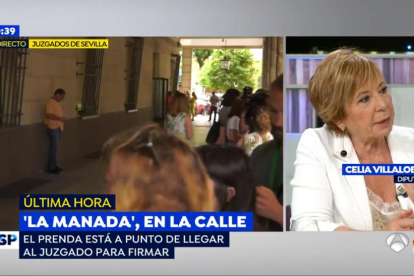 Celia Villalobos opina sobre La Manada en Espejo Público.