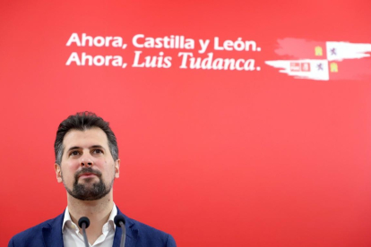 El secretario autonómico del PSOE, Luis Tudanca
