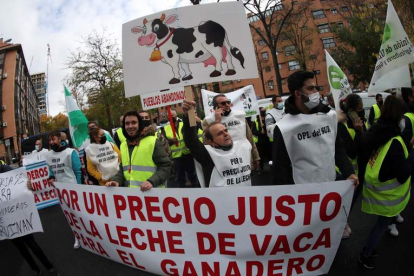 Una de las últimas manifestaciones protagonizadas por el sector en Madrid. EFE