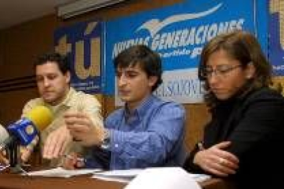 Dirigentes de Nuevas Generaciones del PP en una imagen de archivo de un acto en Ponferrada