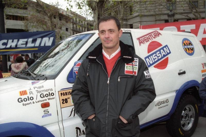 Jordi Pujol Ferrusola, en 1997, en la salida del Rally París-Dakar.