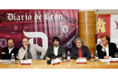 Avelino Fierro, Joaquín Alegre, Emilio Gancedo, Luis Carnicero y Javier Tomé.