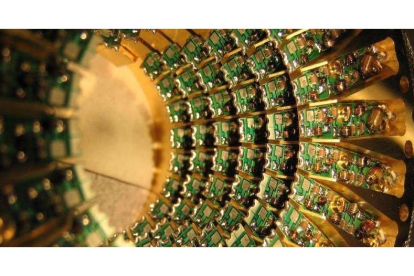 Una imagen de los dis`positivos en el interior de un ordenador cuántico. DL