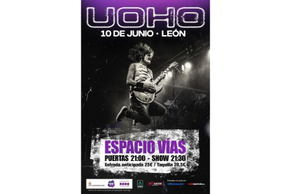 Cartel del concierto de Uoho. Dl