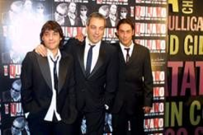 Los tres integrantes del popular trío leonés, los hermanos Óscar, Manolo y Raúl Quijano