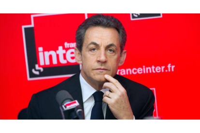 Nicolas Sarkozy, hoy, en una entrevista en France Inter Radio.