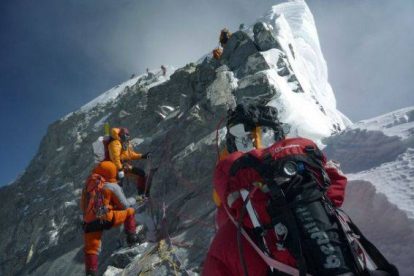 Alpinistas en el Everest, en una imagen del 2009.