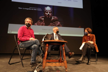 Varela, Ramón y De Vega en la presentación de la web. ANA F. BARREDO