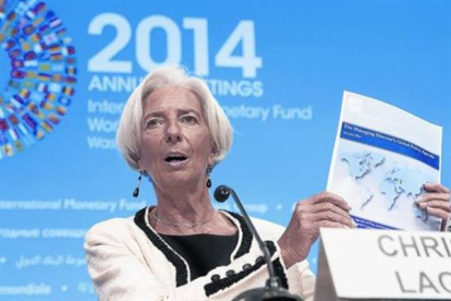 La directora gerente del FMI, Christine Lagarde, en Washington.