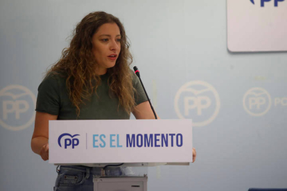 Imagen de la presidenta del PP de León, Ester Muñoz. DL