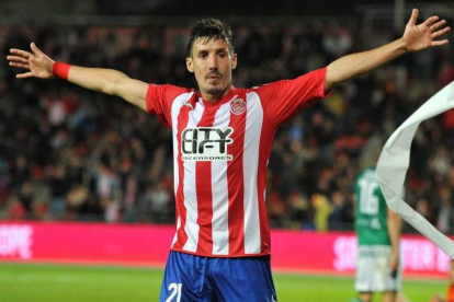 Sandaza anotó nueve goles en su última temporada en Girona. DL