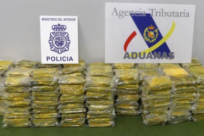 Desarticulada una red de narcotrafico tras ser intervenidos por la Policía Nacional 290 kilos de cocaina.