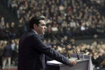 Alexis Tsipras lidera la Coalición de la Izquierda Radical.