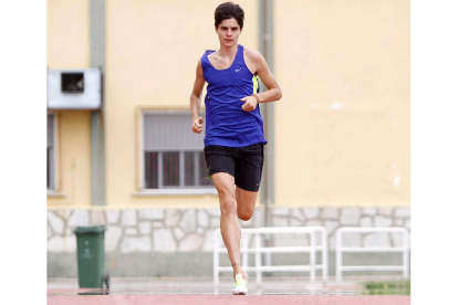 Roberto Aláiz durante una sesión de entrenamiento.