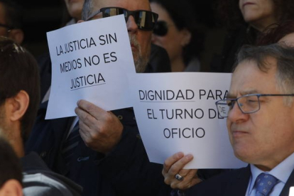 Protesta de los abogados del turno de oficio. FERNANDO OTERO