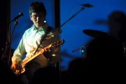 Alejandro Díez, «Cooper», durante un concierto celebrado en León