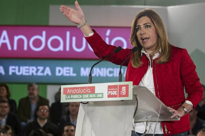 La presidenta andaluza sigue sin confirmar el hipotético adelanto electoral en Andalucía.