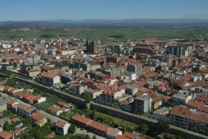 Vista aérea de Astorga, en una imagen de archivo.