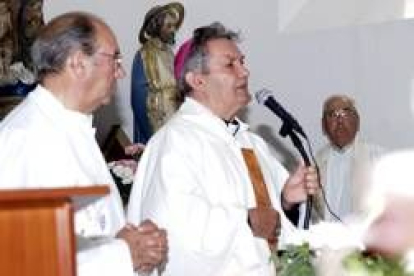 Monseñor Díaz Sánchez, durante la celebración de la misa