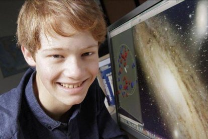 Neil Ibata, de 15 años, este sábado, en Estrasburgo.
