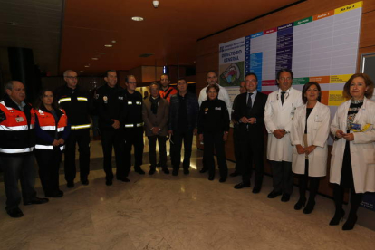 El equipo municipal se reunió con el del Hospital de León.