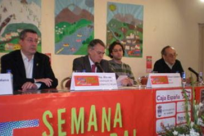 José Carlos de Marco, Francisco Álvarez, Álvaro Caballero y Manuel Fresno, durante el debate