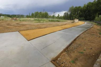 Obras de adecuación de las orillas y del parque de la confluencia del Torío y el Bernesga.