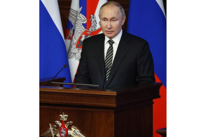 Putin ayer, en su comparecencia pública. MIKHAIL TERESHCHENKO
