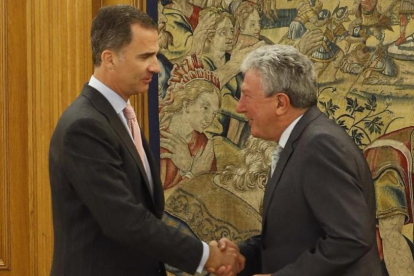 El Rey recibe a Pedro Quevedo, diputado de Nueva Canaria, este martes en la Zarzuela.