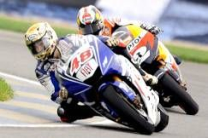 Lorenzo, por delante de Pedrosa, firmó una gran sesión cronometrada
