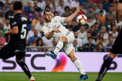 Bale abrió el marcador para el Real Madrid a los 17 minutos de juego en un partido que los blancos acabaron con goleada. JIMÉNEZ