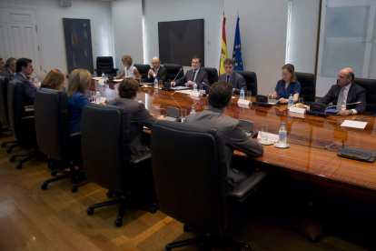 Rajoy presidió ayer la reunión de la Comisión Delegada de Asuntos Económicos.