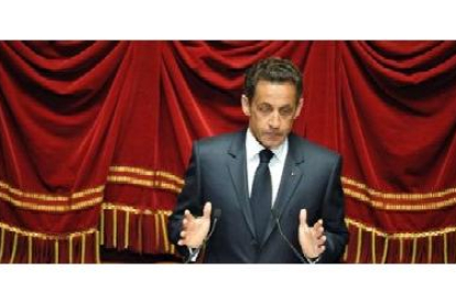 El presidente francés Sarkozy.