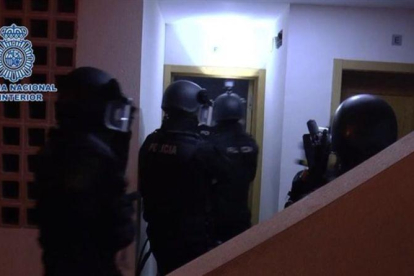 Detención policial del yihadista en Málaga.