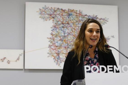 La coportavoz del Consejo de Coordinación de Podemos, Noelia Vera. / JP GANDUL (EFE)