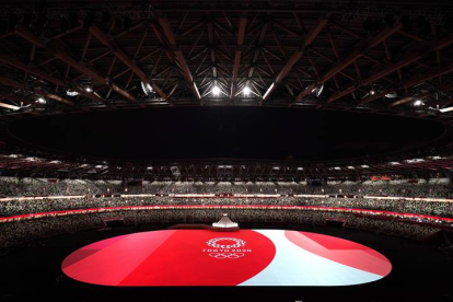 Momentos previos a la inauguración de los Juegos Olímpicos de Tokio.  EFE/EPA/JOE GIDDENS