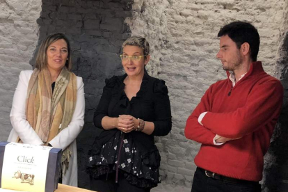 Milagros Marcos, Beatriz Escudero y Rubén Valbuena. DL