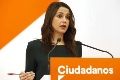 La portavoz de Ciudadanos y líder del partido en Catalunya, Inés Arrimadas.