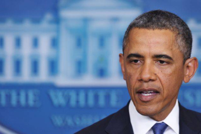 Obama, durante la rueda de prensa ofrecida ayer.