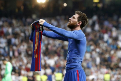 Messi, después del gol de la victoria en el Bernabéu en la pasada Liga