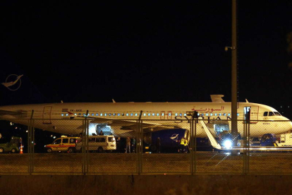 Instantánea de la aeronave interceptada por Turquía el miércoles por la noche.
