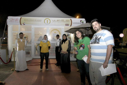 Participantes en la campaña contra la obesidad de Dubái.