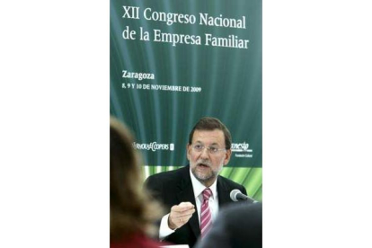 Rajoy participó en el Congreso de Empresa Familiar.