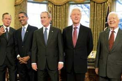 Obama ha almorzado con varios ex presidentes de EE.UU.
